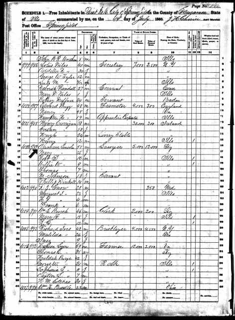 1860 Census Lincoln